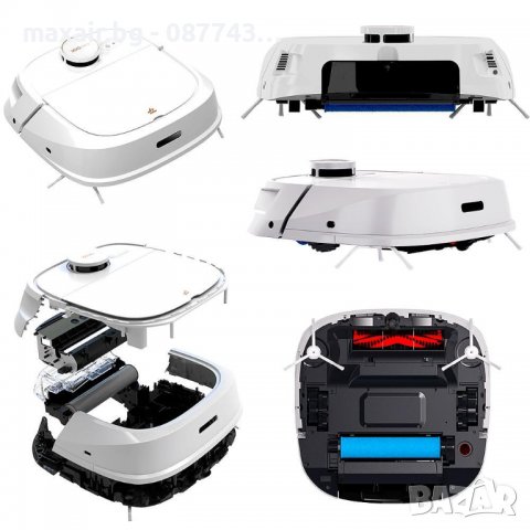 Tecbot M1 – Прахосмукачка робот и подомиячка със самопочистващ моп (бял) * Безплатна доставка , снимка 14 - Прахосмукачки - 37150827