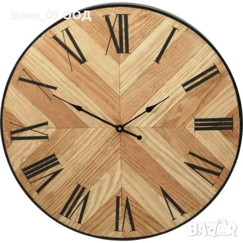 Часовник от дърво 38,5см