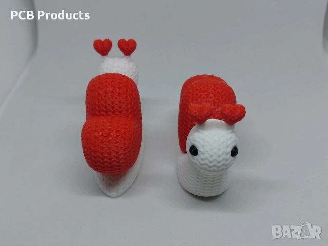 3D принтиран охлюв със сърце – подарък за Свети Валентин, снимка 2 - Декорация за дома - 53288295