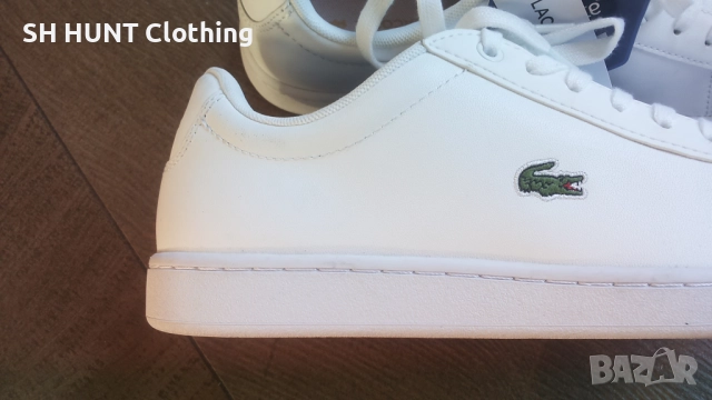 LACOSTE White Leather Shoes Размер EUR 39 / UK 5,5 обувки естествена кожа 327-14-S, снимка 3 - Маратонки - 52639312
