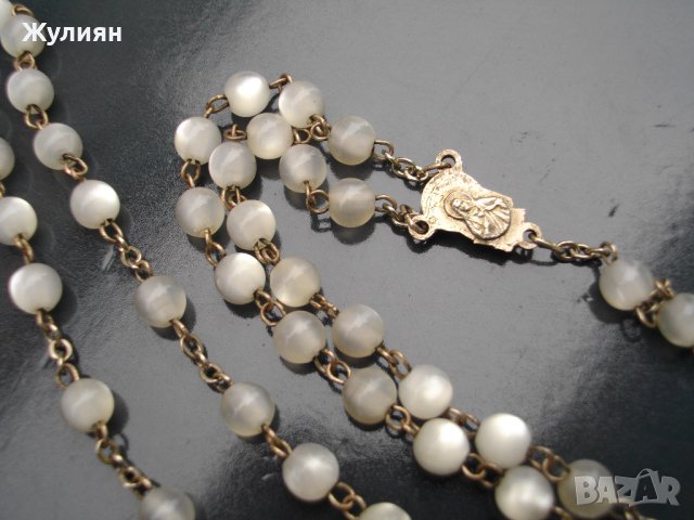 СТАРА СЕДЕФЕНА МОЛИТВЕНА БРОЕНИЦА , снимка 5 - Антикварни и старинни предмети - 43775497