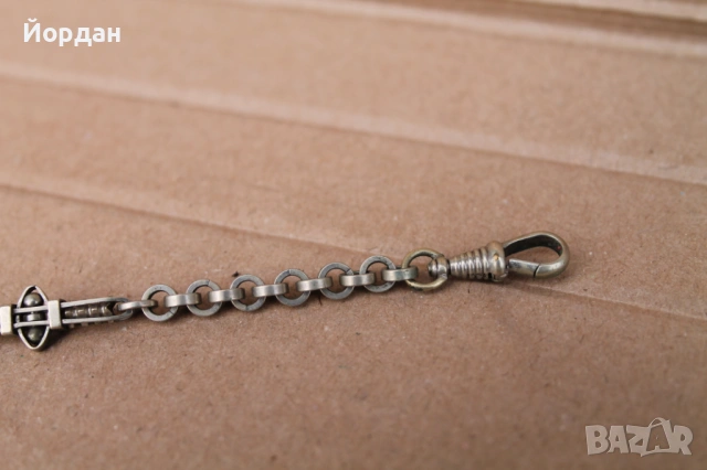 Ланец/Синджир/Кюстек за джобен часовник, снимка 5 - Други ценни предмети - 53444603