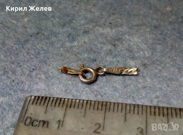 СТАРА СРЕБЪРНА ЗАКОПЧАЛКА За КОЛИЕ ВЕРИЖКА ГРИВНА СРЕБРО 925 ITALY КАРАБИНКА За СИНДЖИРЧЕ 38033, снимка 5 - Други - 49147871