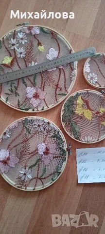 Дървени гергефи (обръчи) 4 бр, снимка 3 - Гоблени - 48738033