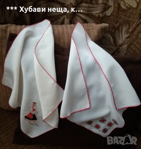 👌Красиви ръчно печатени кърпички -свадба-кръщне-празник-  💥 5 броя естествена коприна 💥, снимка 10 - Сватбени аксесоари - 22346987