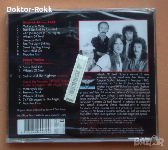  Saxon - Wheels of Steel 1980 (2009 - Remaster) CD, снимка 2 - CD дискове - 48541312