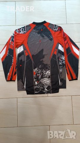 ветровка, джърси, тениска с дълъг ръкав блуза мотокрос колоездене МТВ маунтинбайк FOX, снимка 18 - Спортни дрехи, екипи - 37762499