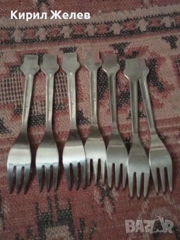 Български вилици 6 броя 53739, снимка 3 - Прибори за хранене, готвене и сервиране - 53434785