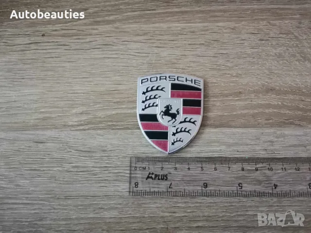 алуминиев сив стикер Порше Porsche, снимка 5 - Аксесоари и консумативи - 48129401