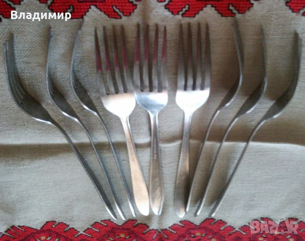 Вилици - 20 см. с маркировка "Stainless steel Japan" - неръждаема стомана, снимка 5 - Прибори за хранене, готвене и сервиране - 28923011