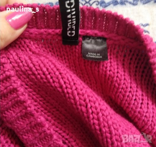 Розов памучен пуловер "Divided" by H&M / голям размер , снимка 3 - Блузи с дълъг ръкав и пуловери - 16010660