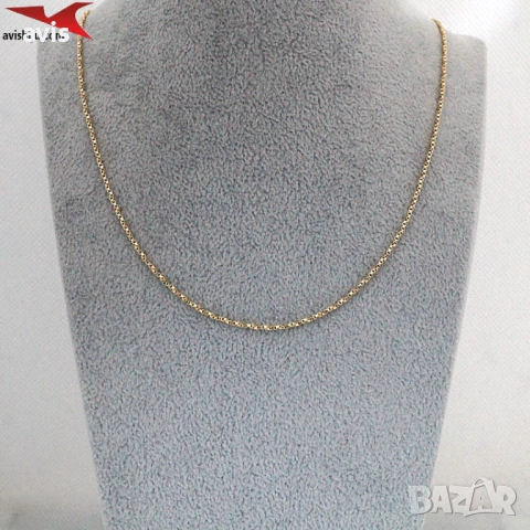 Синджир с 14К златно покритие 254582, снимка 3 - Колиета, медальони, синджири - 53292259