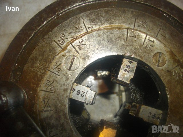 Чешмеджийска Водопроводна Плашка/Винтонарезка/Винторезка-Немска-За Външни Резби Тръби 3/4-1 1/2 Цол, снимка 7 - Други инструменти - 43001697