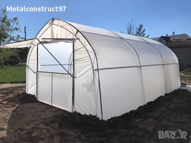 Хоби Оранжерии 4 м ширина тип тунелни, снимка 12 - Оранжерии - 49639464