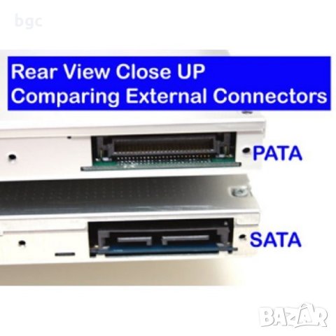 IDE/PATA DVD/CD АДАПТЕР ЗА Втори ДИСК/SSD ЗА Лаптопи 12,7 или 9.5 АТАПИ АНАЛОГ ИНТЕРФЕЙС, снимка 2 - Части за лаптопи - 34686801