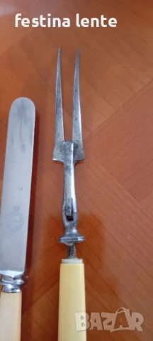 Стари английски,трапези ножове, снимка 5 - Прибори за хранене, готвене и сервиране - 50841553
