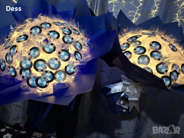 Светещ букет "BMW"💙, снимка 2 - Други - 53198366