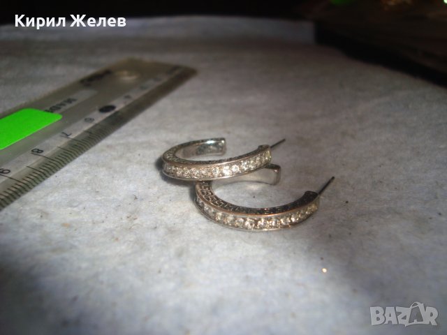 ПОСРЕБРЕНИ СКЪПОЦЕННИ ВЕРСАЧЕ АРТ ОБЕЦИ с ЦИРКОНИ 21704, снимка 5 - Обеци - 36631332