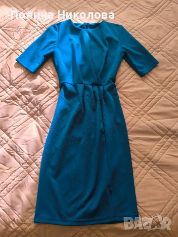 Рокля в син цвят, снимка 3 - Рокли - 50542530