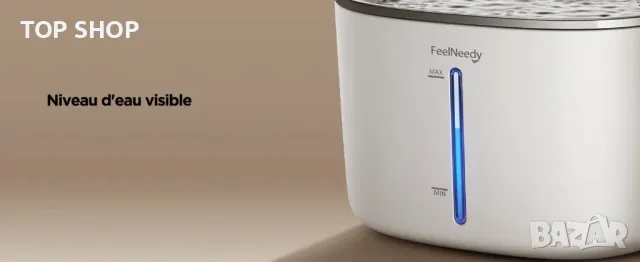 FEELNEEDY 4L безжичен фонтан за вода за котки със сензор, снимка 5 - За котки - 48670439