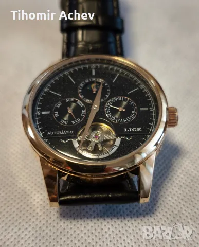 Нов ръчен мъжки автоматичен часовник, гаранция, снимка 14 - Мъжки - 48960970