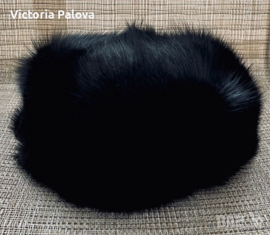 Луксозна норкова шапка PILLBOX  Италия, снимка 6 - Шапки - 52673151