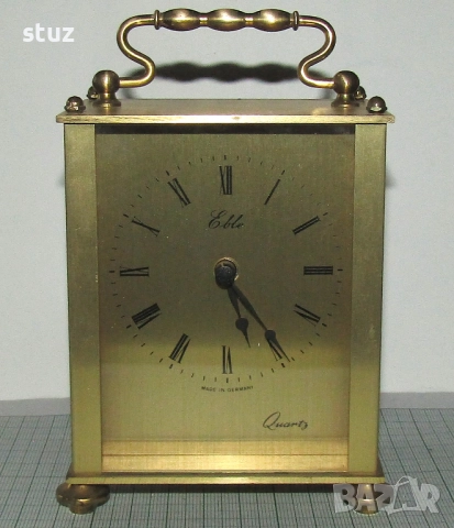 Немски настолен часовник Eble, снимка 3 - Антикварни и старинни предмети - 52219064