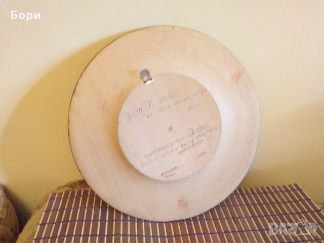 Ръчно рисувана дървена чиния, снимка 8 - Картини - 27912542