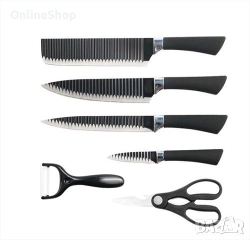 Комплект ножове лукс , снимка 4 - Прибори за хранене, готвене и сервиране - 42996095
