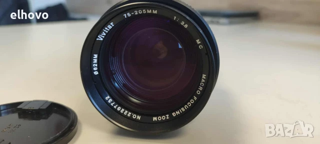 Обектив Vivitar 1:3.8 75-205mm 62mm, снимка 3 - Обективи и филтри - 51015437
