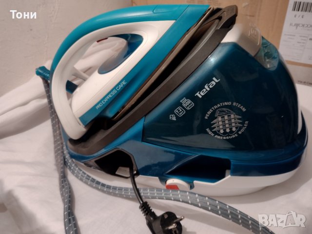Ютия с парогенератор, Tefal Pro Expert Care GV9070E0 синя , снимка 2 - Ютии - 38309434