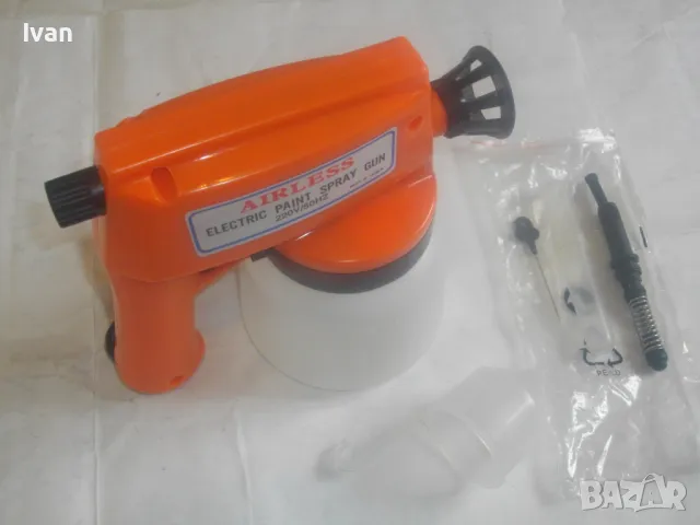 НОВ ЕЛЕКТРИЧЕСКИ БОЯДЖИЙСКИ ПИСТОЛЕТ СТАРО КАЧЕСТВО С РЕЗЕРВНИ ЧАСТИ AIRLESS Made in Taiwan
