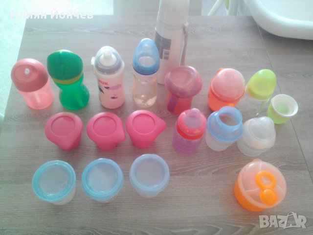 Бебешки шишета и контейнери за мляко и храна