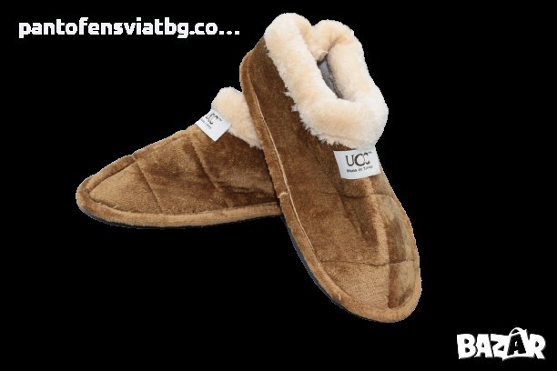 Детски домашни пантофи горчица 28/35