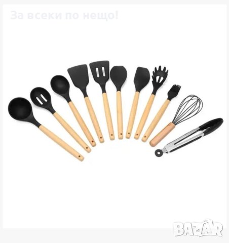 Силиконов кухненски комплект - 19 части, снимка 7 - Прибори за хранене, готвене и сервиране - 43420556