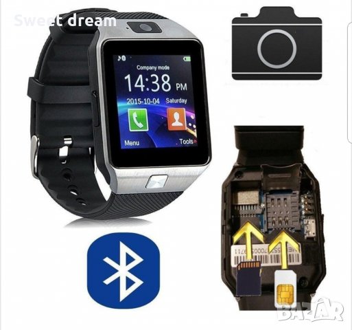 Смарт Часовник-телефон с камера и сим карта, снимка 2 - Смарт гривни - 22395301