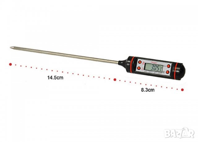Електронен термометър със сонда за течности и храни, снимка 5 - Друга електроника - 33353875