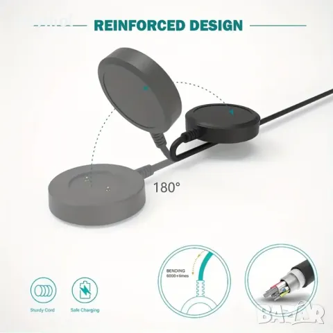 Зарядно за Huawei Watch GT/ GT2/ GT 2e/ Honor Magic/ Magic 2/ Honor Dream/ GS Pro ​, снимка 3 - Смарт гривни - 48803651