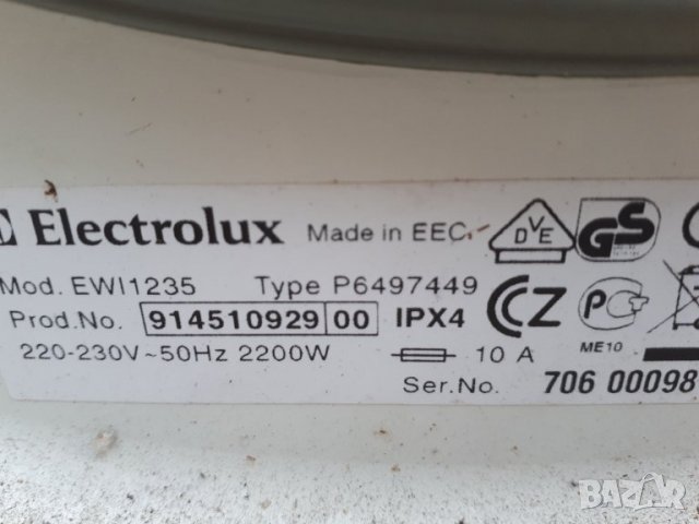 Продавам на части пералня ELECTROLUX EWI-1235, снимка 4 - Перални - 33168937