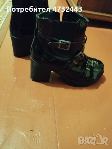 Дамски боти от естествен лак, снимка 3 - Дамски боти - 53407294