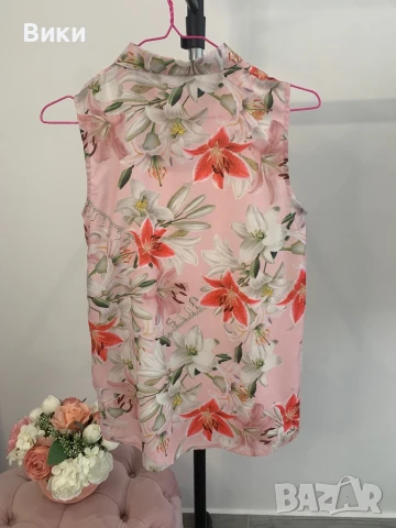 Риза Guess нова с етикет за 16г, но е подходяща и за XS и S, снимка 10 - Ризи - 50593762