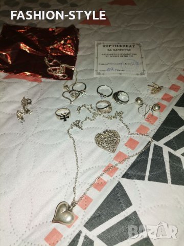 925 СРЕБРО голям сребърен комплект , снимка 8 - Бижутерийни комплекти - 37354746