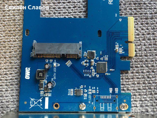 Продавам адаптер S PCIe Adapter for 2.5-inch SATA 6G with 1TB , снимка 3 - Кабели и адаптери - 38614445