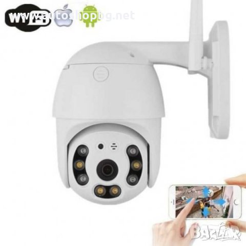 Куполна WIFI smart камера 2MPX- 4+4LED A0012, снимка 1 - HD камери - 32277294