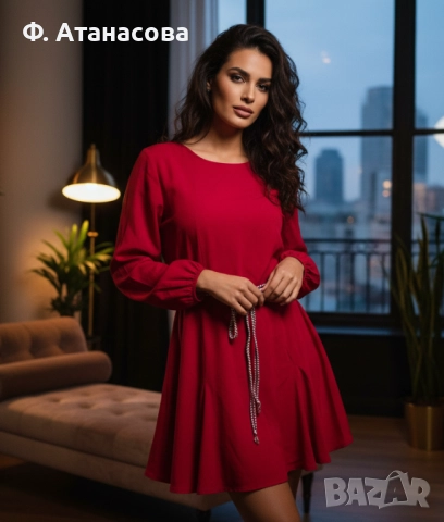 Страхотна маркова рокля туника Boohoo, коприна, размер S, нова с етикет