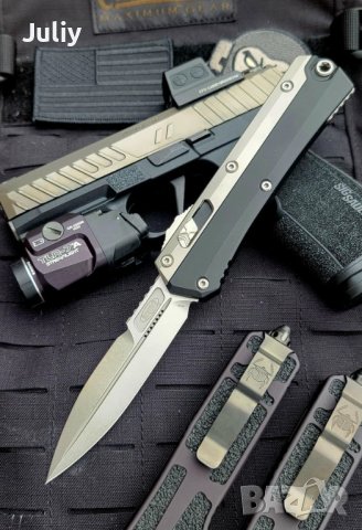 Microtech Glykon Black модел 2023, снимка 6 - Ножове - 40348790