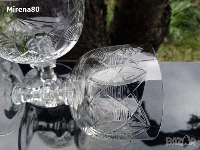 Кристален сервиз за вино - Сливен, снимка 6 - Сервизи - 53433662