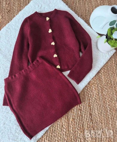 Комплект плетиво Пола и жилетка 