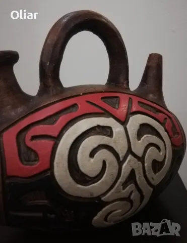 Чудесен, много интересен декоративен съд., снимка 2 - Антикварни и старинни предмети - 50305191