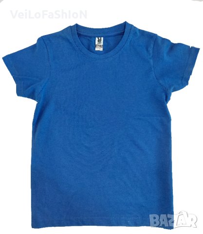 Нова детска тениска в син цвят 